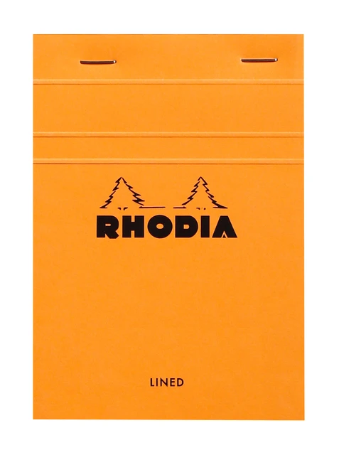 Schrijfblok Rhodia A6 Lijn 80vel 80gr Oranje