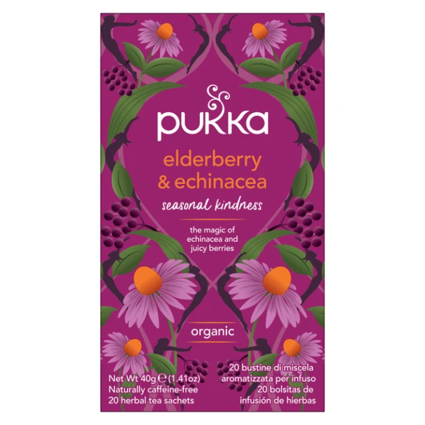 Thee Pukka Elderberry En Echinacea 20 Zakjes