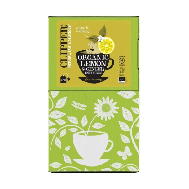 Thee Clipper Infusion Lemon Ginger Bio 250 Zakjes
