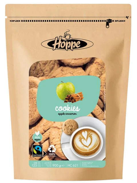 Koekjes Hoppe Cookies Fairtrade Appel Kaneel