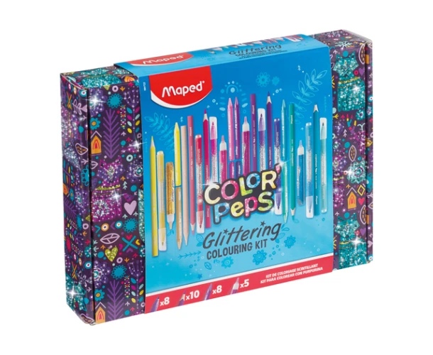 Tekenset Maped Color'Peps glitter 31-delig assorti