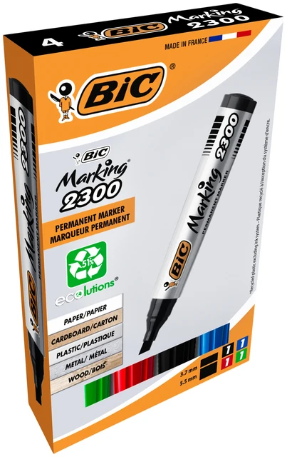 Viltstift Bic 2300 Ecolutions Schuin M Ass
