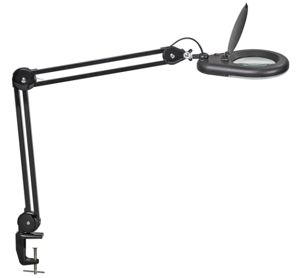 Loeplamp MAUL Viso LED tafelklem zwart