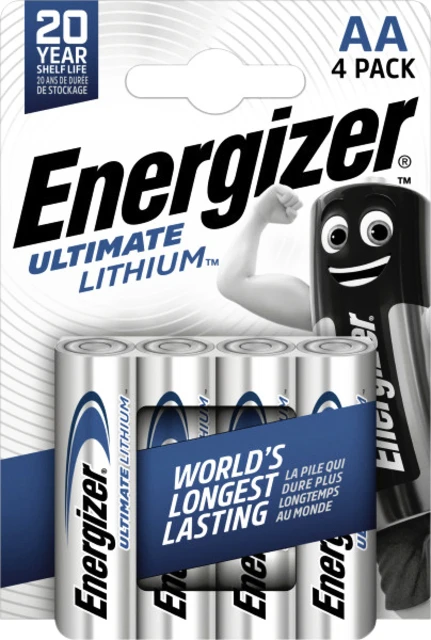 Batterij Energizer Ultimate Lithium 4x AA