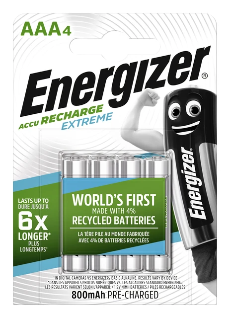 Batterij Oplaadbaar Energizer Aaa 4st