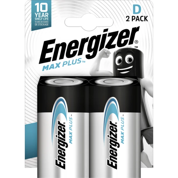 Batterij Energizer Max Plus D Alkaline 2st