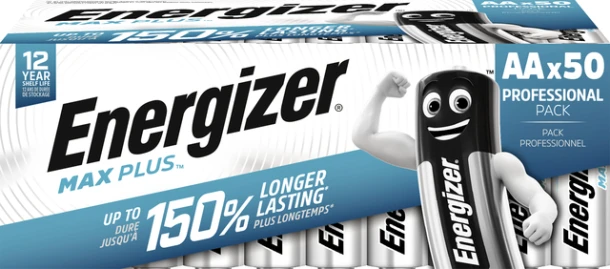 Batterij Energizer Max Plus Aa Alkaline 50st