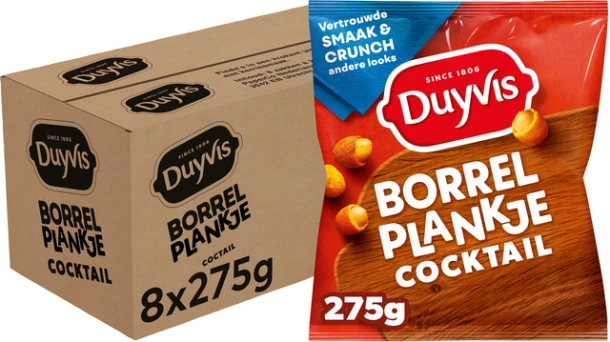 Borrelnootjes Duyvis Cocktail Zak 275gr