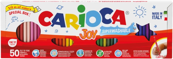 Viltstift Carioca Joy Set A 50 Kleuren