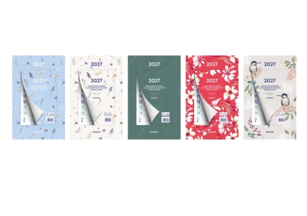 Weekkalender 2027 Brepols 190x130 7d/1p