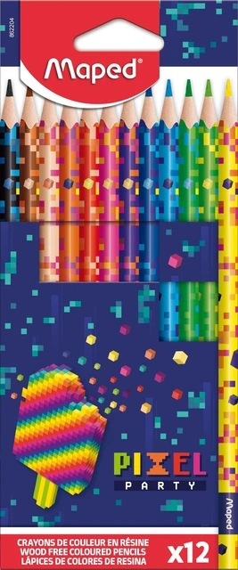Kleurpotlood Maped Pixel Party set à 12 kleuren