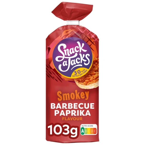Rijstwafel Snack-A-Jacks Bbq Paprika