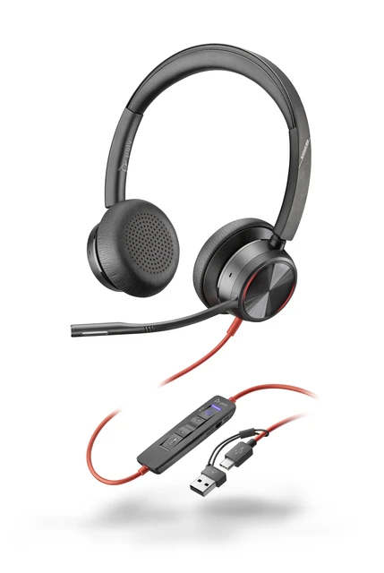 Headset Hp Poly Blackwire 8225 Stereo Usb-C