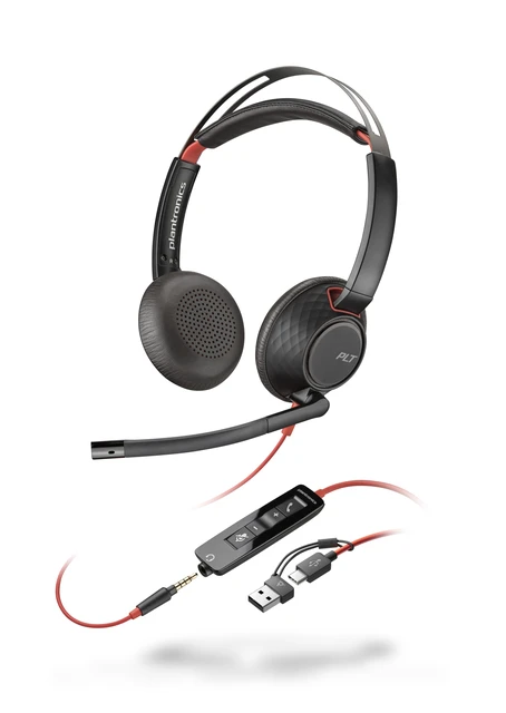Headset Hp Poly Blackwire 5220 Stereo Usb-C 3.5 Mm