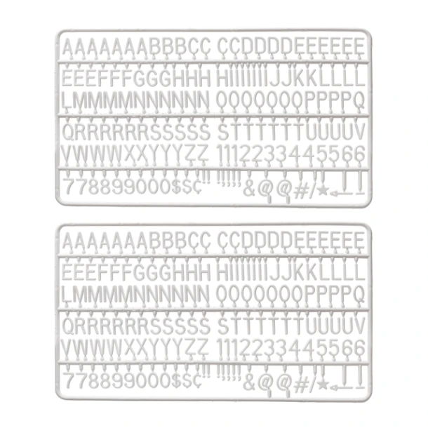 Letter Set Iezzy Voor Letterbord 2x150 Wit