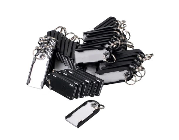 Sleutellabel Pavo Magnettag zwart 50 stuks