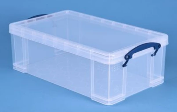 Opbergbox Really Useful 12 Liter Transparant Wit