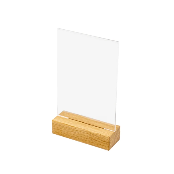 Houten Menuhouder T Tafeldisplay A6 Portret