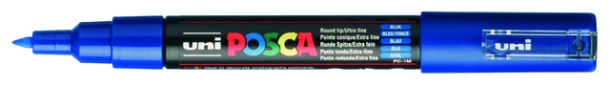 Marker Posca ronde punt extra fijn Donkerblauw PC1