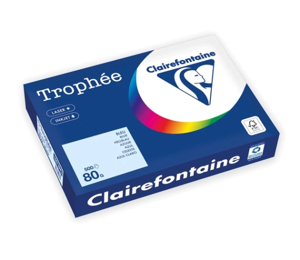 Kopieerpapier Trophee A4 80gr Azuurblauw