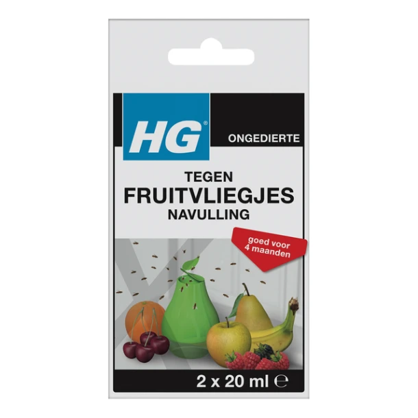 Fruitvliegjesval Hg Hgx Navulling 2x20ml