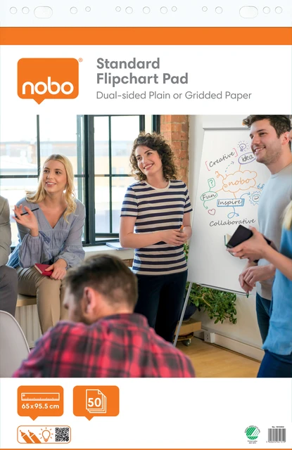 Flipoverpapier Nobo Standaard 65x95cm Rol