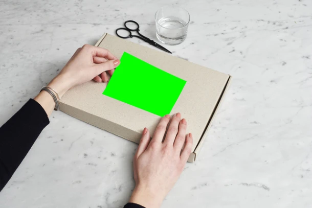 Etiket Rillprint 70x37mm Fluorgroen 2400 Etiketten