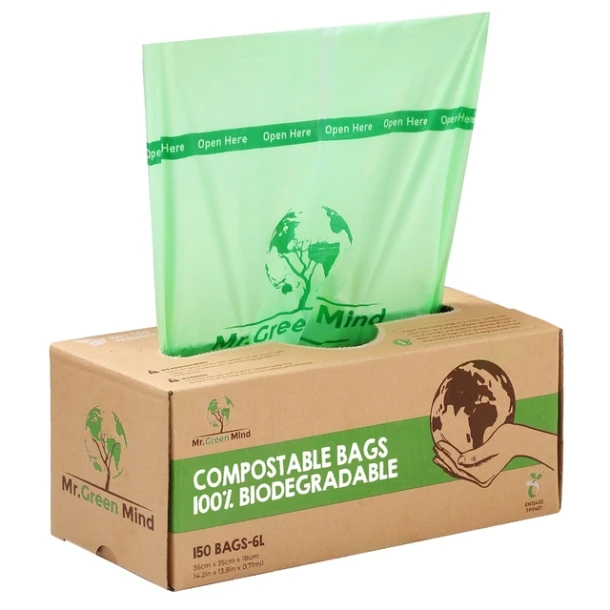 Afvalzak Bio Mr.Green Mind 36x35cm 6l Dispenser