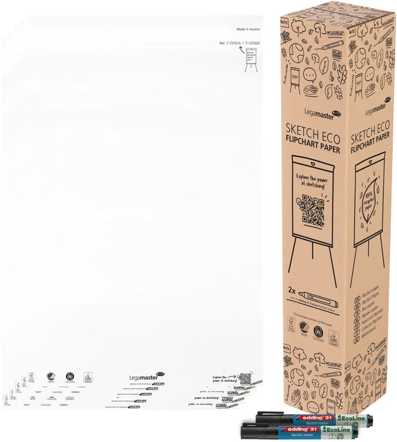 Flipoverpapier Legamaster Sketch Eco Blanco 5x 20v