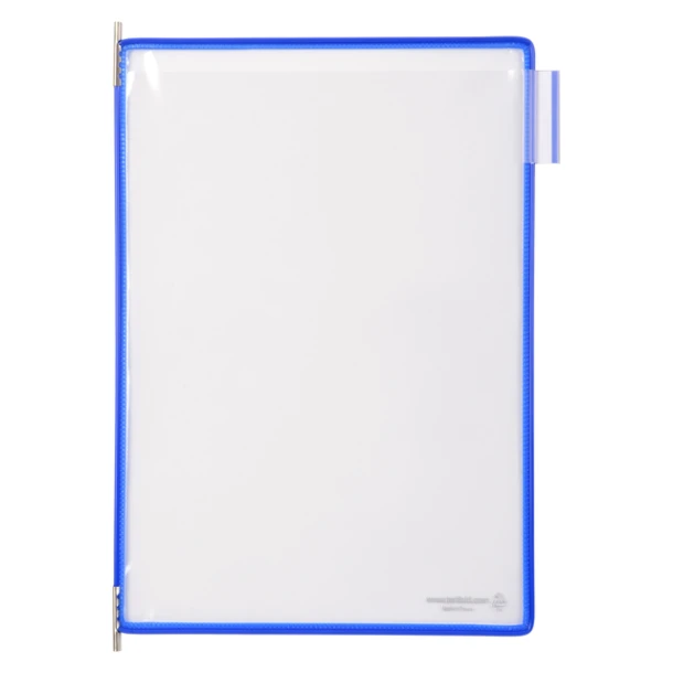Zichtpaneel Tarifold A4 Verticaal Blauw 10st