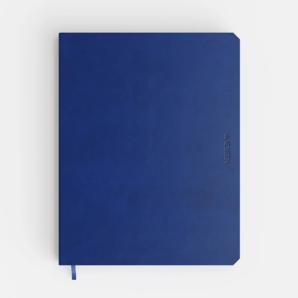 Notitieboek de KEMPEN Blue Note 171x220mm blanco 192 pag 90gr blauw