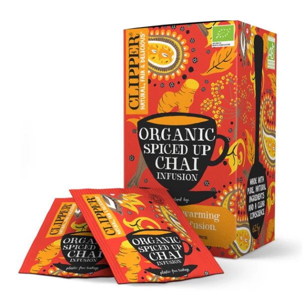 Thee Clipper Spiced Up Chai Bio 25 Zakjes