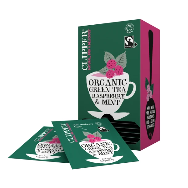 Thee Clipper Green Raspberry Mint Bio 25 Zakjes