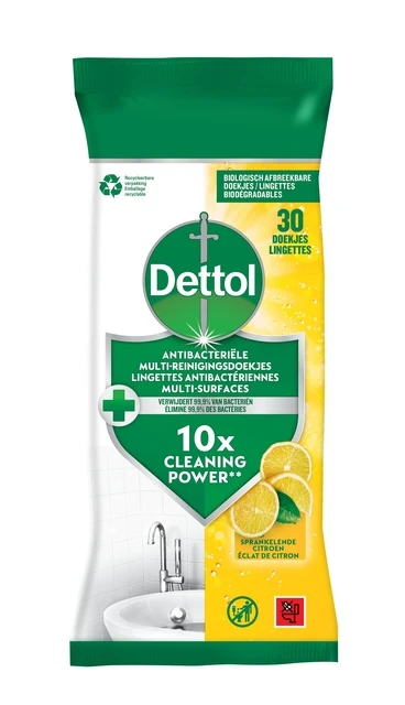 Reinigingsdoekjes Dettol Antibacterieã«L Citrus 30
