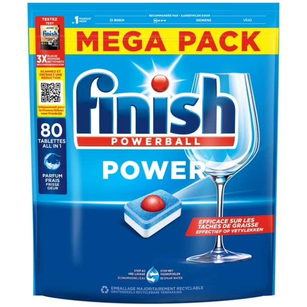 Vaatwastabbletten Finish Aio Power Regular 80st