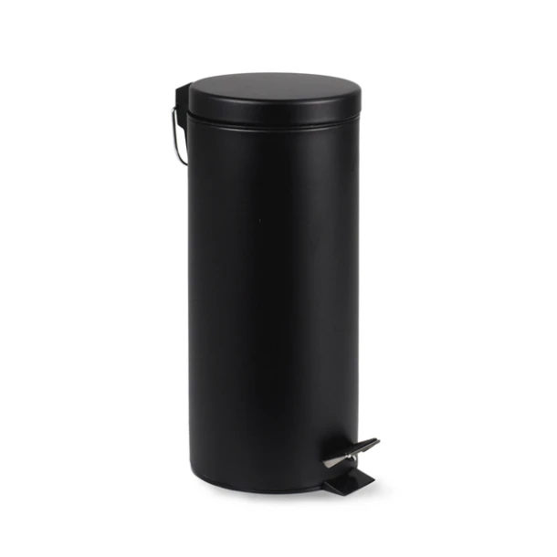 Pedaalemmer BRASQ 30 liter zwart