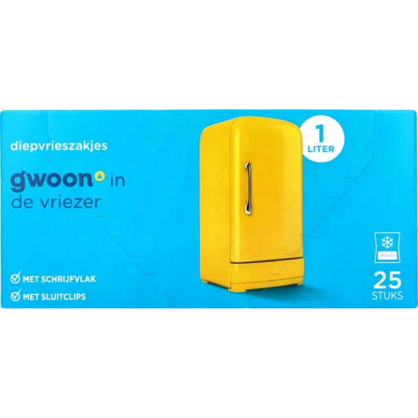 Diepvrieszak Gwoon 25 X 1 Liter