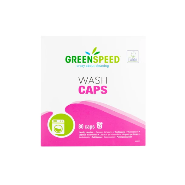 Wasmiddel Greenspeed Wash Caps Universeel 80 Stuks