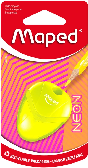 Puntenslijper Maped Neon Igloo 1-gaats assorti