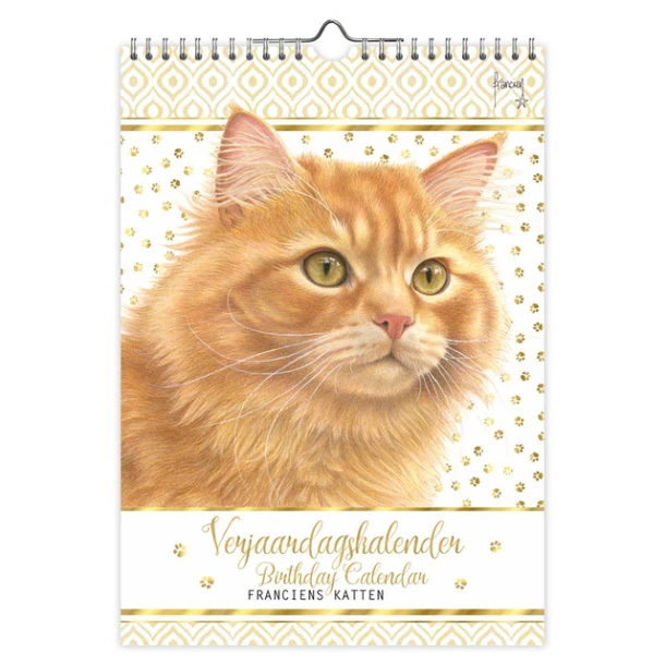 Verjaardagskalender Franciens Katten Jeroen A4