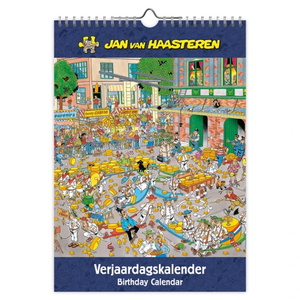 Verjaardagskalender Jan Van Haasteren A4