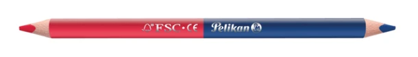 Potlood Pelikan 3mm rood/blauw