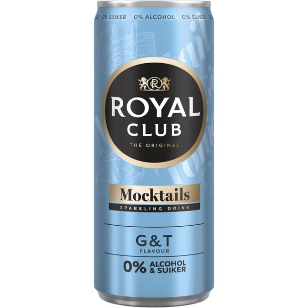 Mocktails Royal Club Gin Tonic 0 Sui Alc Bl 250ml