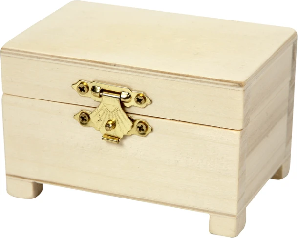 Schatkist Creativ Company 6x9x6cm Hout