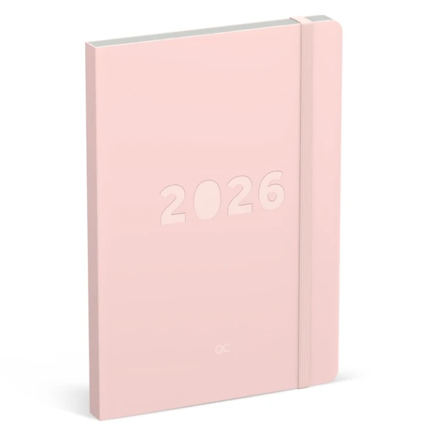 Agenda 2026 Lannoo Bureau A5 Qc Colour 7d/2p Roze