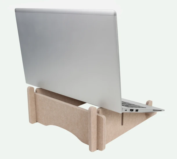 Laptopstandaard Quantore gerecycled vilt zand