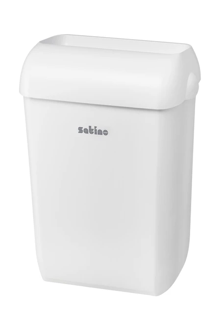 Afvalbak Satino open inworp 43 liter wit 332570