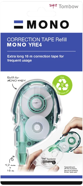 Correctietape Navulling Tombow Mono 4.2mmx16m