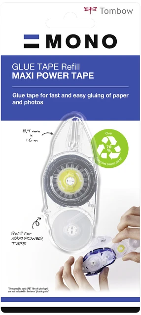 Navulling Lijmroller Tombow Mono 8.4mmx16m