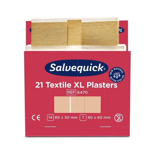 Pleisters Salvequick Textiel Extra Groot 6x21st